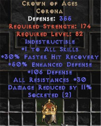 Crown of Ages - 30 Resist All & 2 Sockets - East Non-Ladder