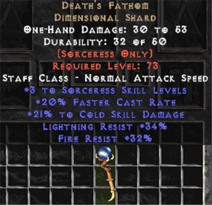 Death's Fathom 20-24% Cold Damage - West Ladder
