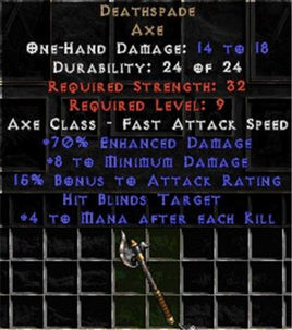 Deathspade - +70% ED - Perfect - Europe Non-Ladder