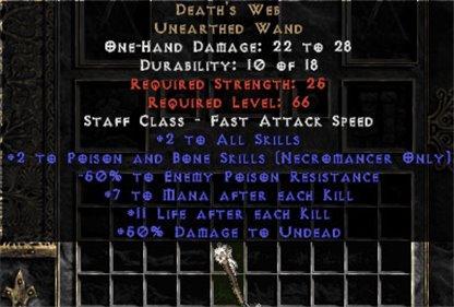 Death's Web - 2 P&B Skills & -50% EPR - Europe Non-Ladder
