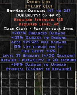 Demon Limb - Ethereal - Europe Non-Ladder