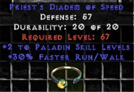 +2 Paladin Skills/30% FRW Diadem/Tiara/Circlet - Europe Non-Ladder