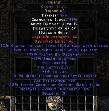 Dream Crown Shield - 45 Res - 50-59 Res - Europe Ladder