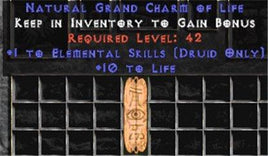 Druid Elemental Skills w/ 10-20 Life GC - Europe Non-Ladder