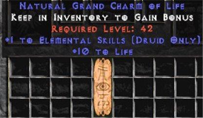 Druid Elemental Skills w/ 10-20 Life GC - Europe Non-Ladder