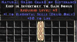 Druid Elemental Skills w/ 30 Life GC - West Ladder