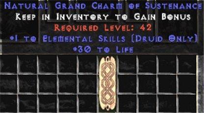 Druid Elemental Skills w/ 30 Life GC - Europe Non-Ladder