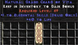 Druid Elemental Skills w/ 40 Life GC - East Non-Ladder