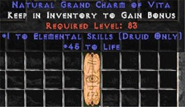 Druid Elemental Skills w/ 45 Life GC - East Non-Ladder