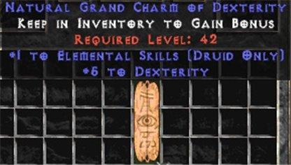 Druid Elemental Skills w/ 4-5 Dex GC - East Ladder