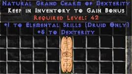 Druid Elemental Skills w/ 4-5 Dex GC - West Ladder