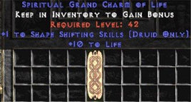 Druid Shape Shifting Skills w/ 10-20 Life GC - West Ladder