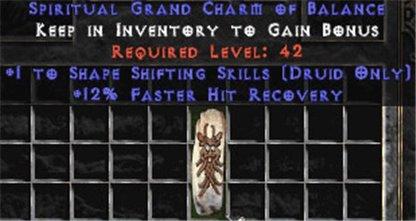 Druid Shape Shifting Skills w/ 12% FHR GC - East Ladder