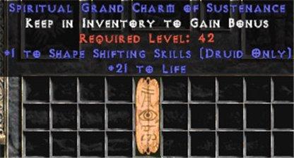 Druid Shape Shifting Skills w/ 21-29 Life GC - West Ladder
