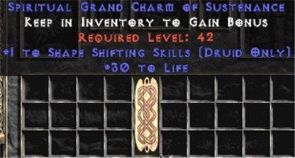 Druid Shape Shifting Skills w/ 30 Life GC - West Ladder