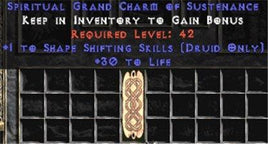 Druid Shape Shifting Skills w/ 30 Life GC - Europe Ladder