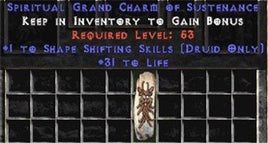 Druid Shape Shifting Skills w/ 31-34 Life GC - Europe Ladder