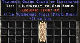 Druid Summoning Skills w/ 21-29 Life GC - Europe Non-Ladder