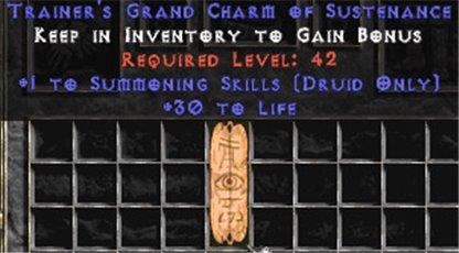 Druid Summoning Skills w/ 30 Life GC - East Ladder