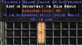 Druid Summoning Skills w/ 31-34 Life GC - East Ladder