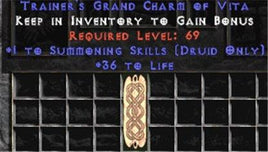 Druid Summoning Skills w/ 36-39 Life GC - East Ladder