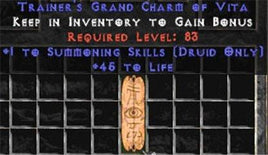 Druid Summoning Skills w/ 45 Life GC - Europe Non-Ladder