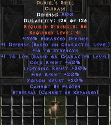 Duriel's Shell - Ethereal - East Ladder