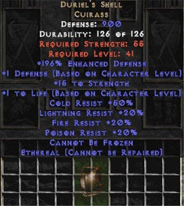 Duriel's Shell - Ethereal - East Non-Ladder