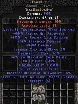 Bramble Archon Plate - +40-49% PSD - Europe Non-Ladder