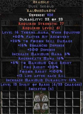Bramble Dusk Shroud - +25-39% PSD - Europe HC Ladder