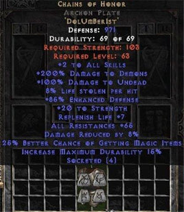 Chains of Honor Archon Plate - Europe Non-Ladder