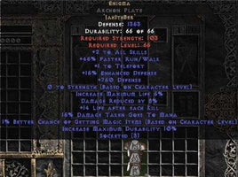 Enigma Archon Plate +750-769 Defense - West Ladder