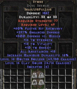 Stone Dusk Shroud - 290-304% ED - West Non-Ladder