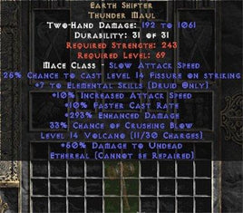 Earth Shifter - Ethereal - East HC Ladder