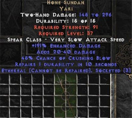Hone Sundan - Ethereal - West Non-Ladder