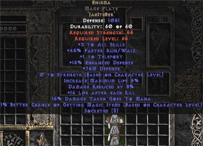 Enigma Mage Plate +750-769 Defense - East Ladder