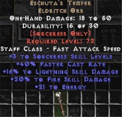 Eschuta's Temper +3 Skills - Europe Ladder