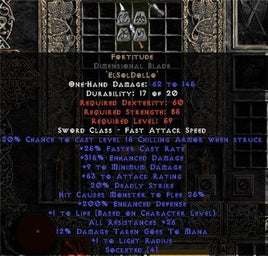 Fortitude Dimensional Blade - 25-29 Res & 1.5 Life - West Non-Ladder