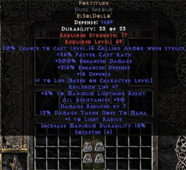 Fortitude Dusk Shroud - 30 Res & 1-1.375 Life - East Ladder