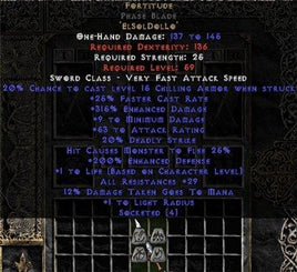 Fortitude Phase Blade - 25-29 Res & 1.5 Life - West Non-Ladder