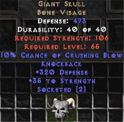 Giant Skull - 2 Sockets & 35 Strength - East Ladder