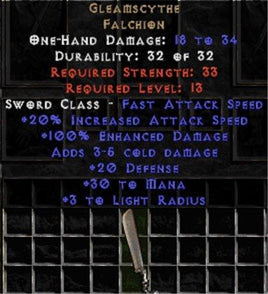 Gleamscythe - +100% ED - Perfect - West Non-Ladder