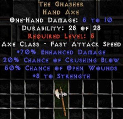 The Gnasher - +70% ED - Perfect - West Non-Ladder