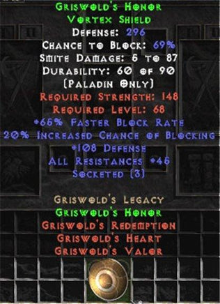 Griswold's Honor - 290-332 Def - Europe Ladder