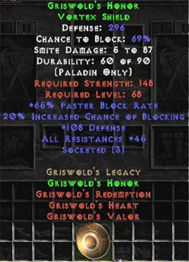 Griswold's Honor - 290-332 Def - East Non-Ladder