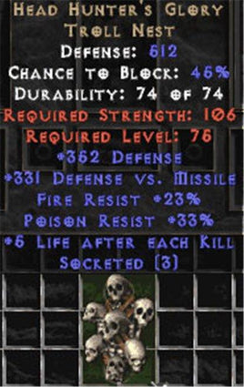 Head Hunter's Glory - 3 Sockets - West Non-Ladder