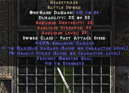 Headstriker - East HC Ladder