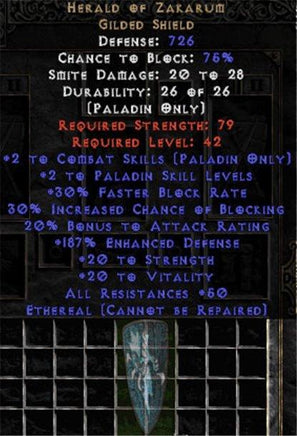 Herald of Zakarum - Ethereal - 180-199%+ ED - Europe HC Ladder