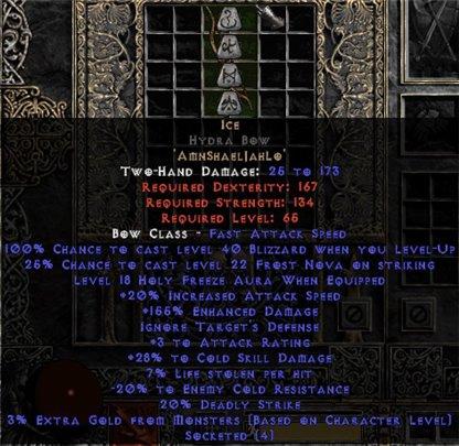 Ice Hydra Bow - 140-189% ED & 25-29% CSD - East HC Ladder