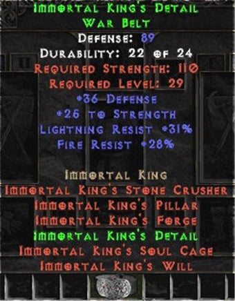 Immortal King's Detail - West Non-Ladder